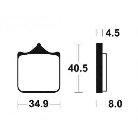 Sintered MF370 Brake Pads