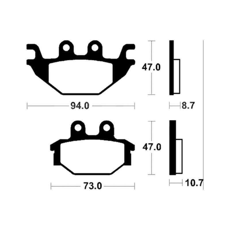 Organic Brake Pads MA310
