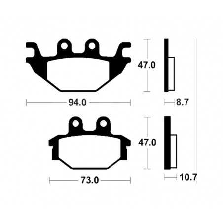 Organic Brake Pads MA310