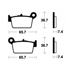 ME361 organic scooter brake pads