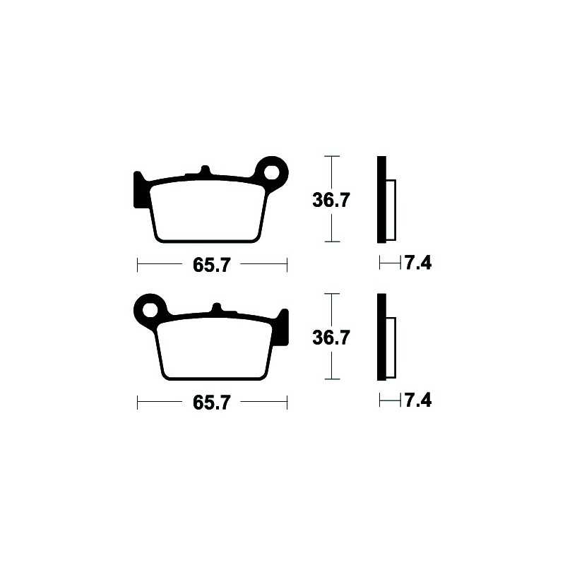 ME361 organic scooter brake pads