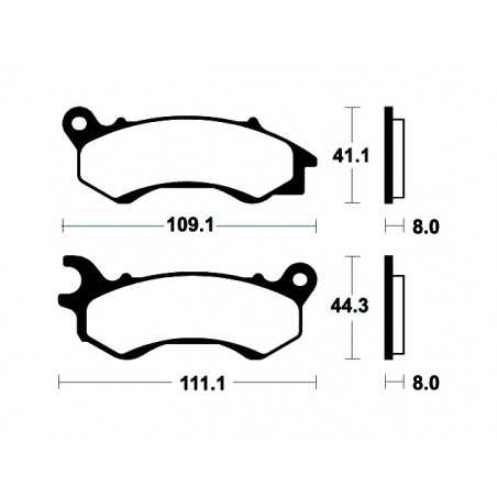 Organic Scooter Brake Pads ME373