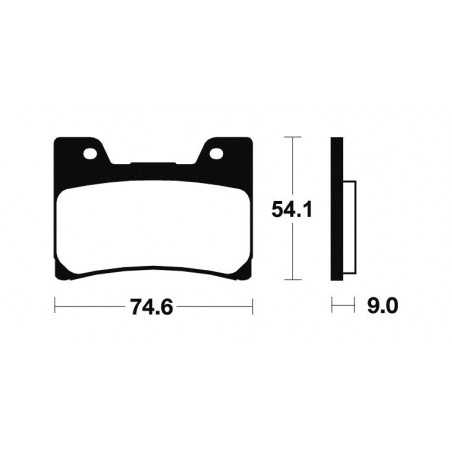 TECNIUM Pastillas de freno sinterizadas MF145 381451