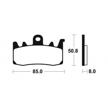 TECNIUM Pastillas de freno sinterizadas MF400 384001