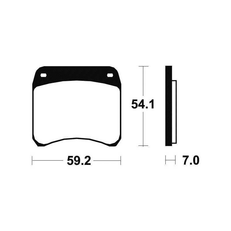 Organic Brake Pads MA198
