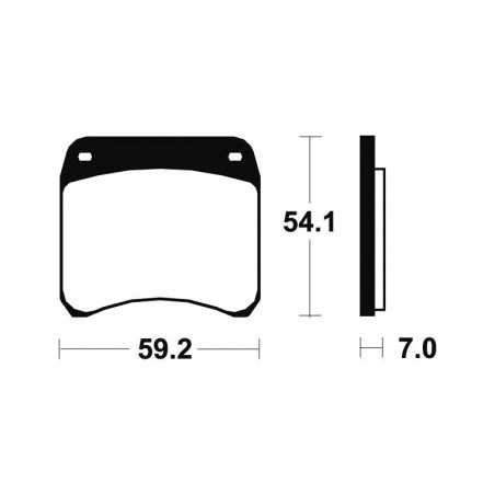 TECNIUM Pastillas de freno orgánicas MA198 381980