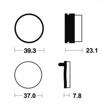 Sintered brake pads MO137