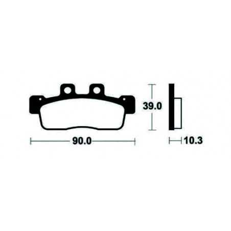 Organic Scooter Brake Pads ME375