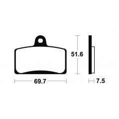 Organic Brake Pads MA321