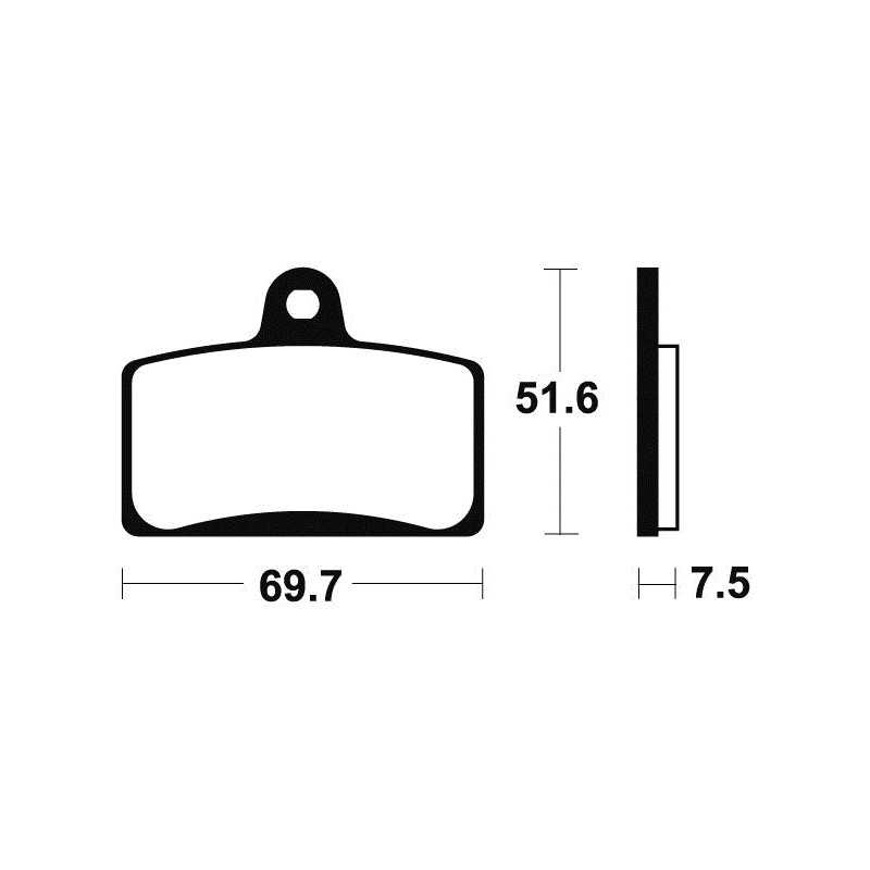 Organic Brake Pads MA321