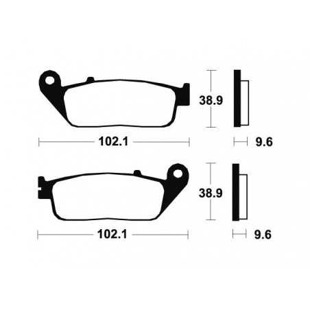 TECNIUM Pastillas de freno orgánicas MA200 382000