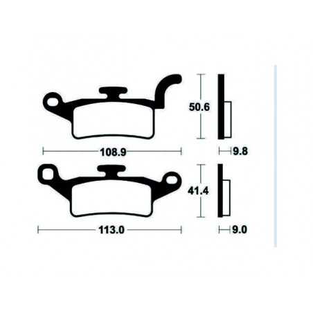 Organic Scooter Brake Pads ME376