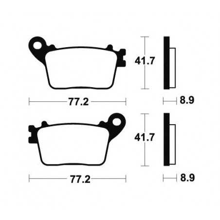 TECNIUM Pastillas de freno sinterizadas MR334 383342