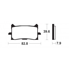 TECNIUM Pastillas de freno sinterizadas MF440 para vehículos alta potencia 380019