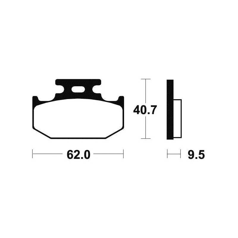 Sintered brake pads MO148