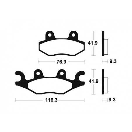 Sintered brake pads MO378