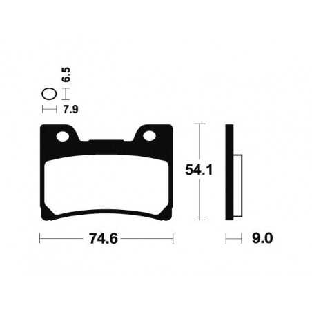 TECNIUM Pastillas de freno sinterizadas MF165 381651