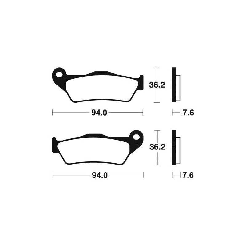 Sintered brake pads MO171