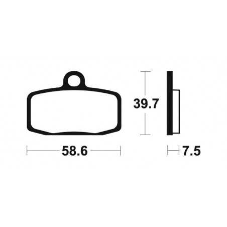Sintered brake pads MO385