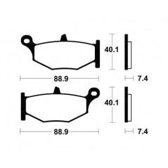 Organic Brake Pads MA333