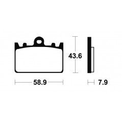 Sintered MF166 Brake Pads