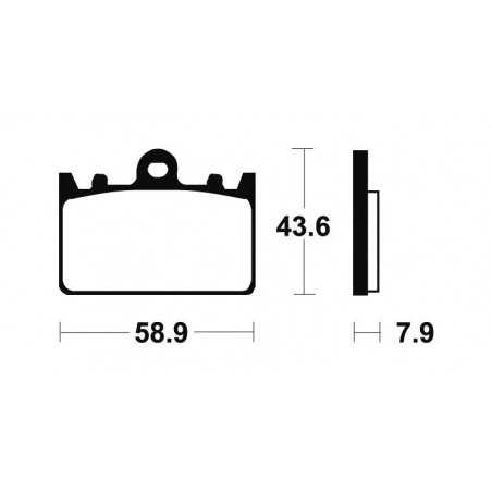 TECNIUM Pastillas de freno sinterizadas MF166 381661
