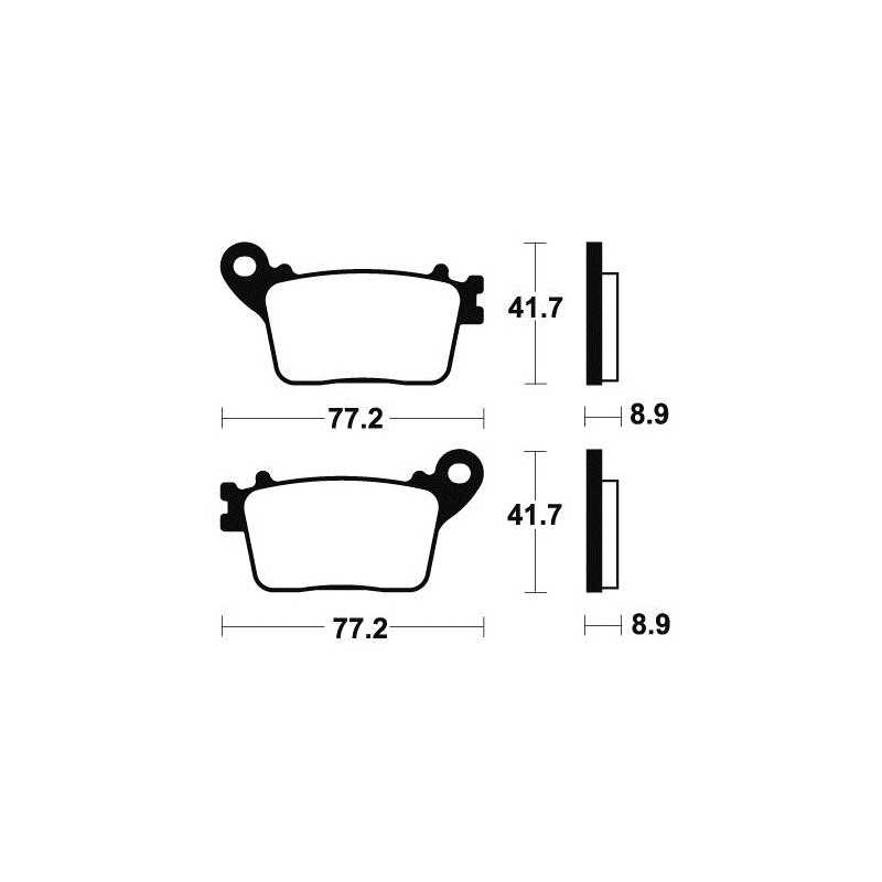 Organic Brake Pads MA334