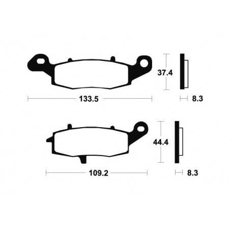 Organic Brake Pads MA204