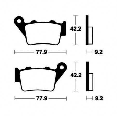 Sintered brake pads MO175