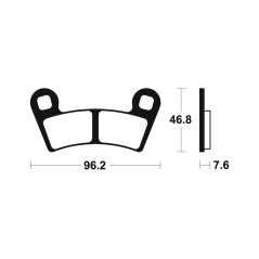 Sintered Brake Pads MO398
