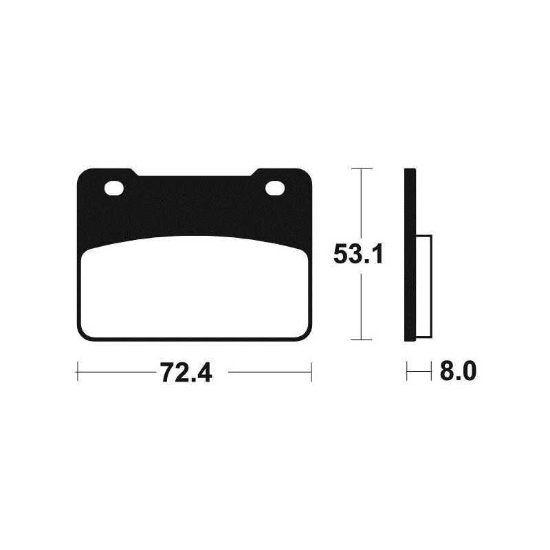 ME393 organic scooter brake pads