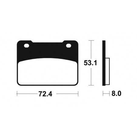 ME393 organic scooter brake pads