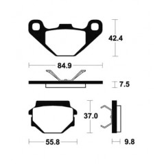 Sintered brake pads MO192