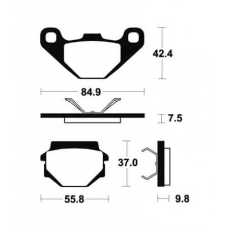 Sintered brake pads MO192
