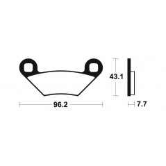 Sintered brake pads MO399