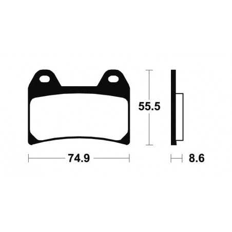 Organic Brake Pads MA206