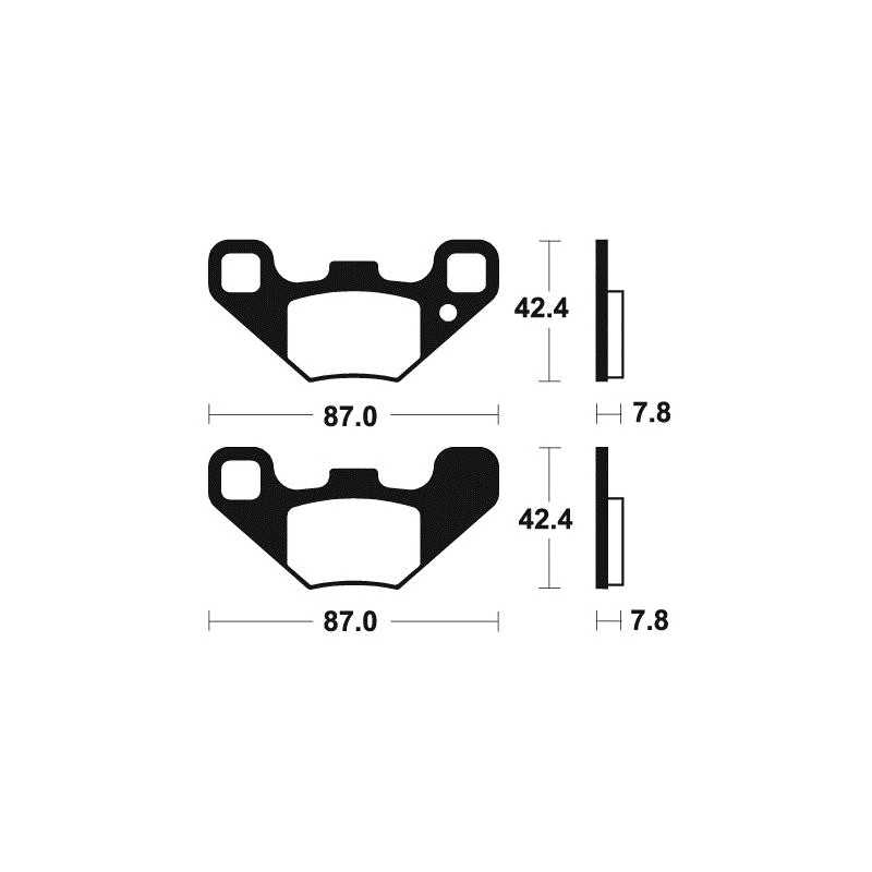 Sintered brake pads MO405