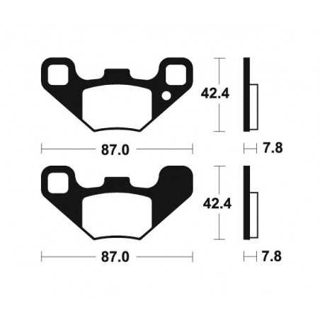 Sintered brake pads MO405