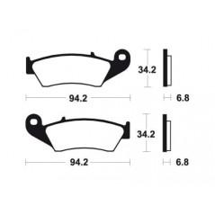 Sintered brake pads MO194