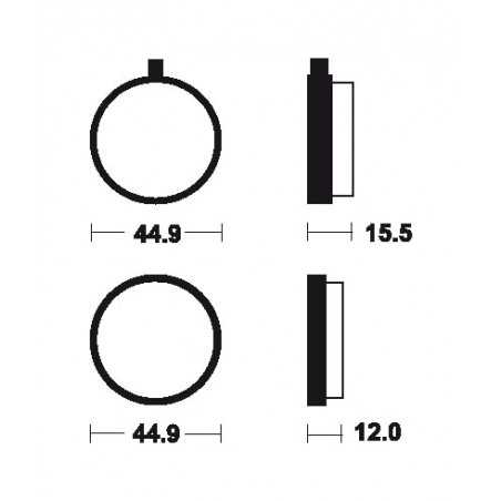 Organic MA5 brake pads