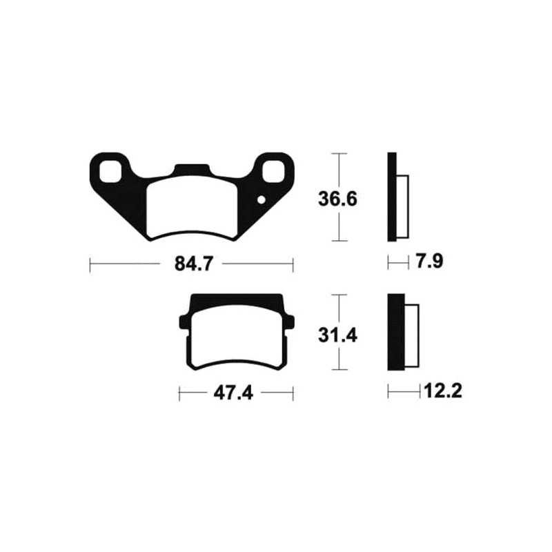 Organic Brake Pads MA355