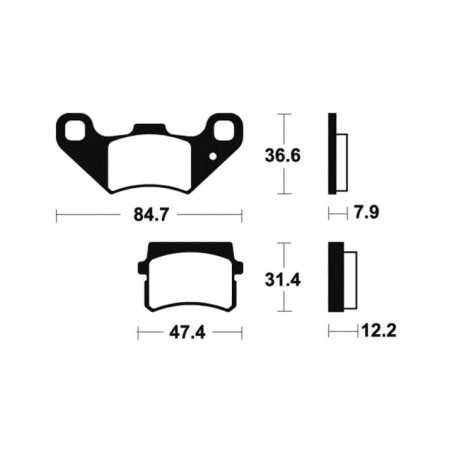Organic Brake Pads MA355