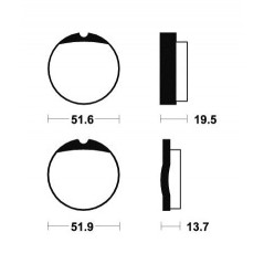 TECNIUM Pastillas de freno orgánicas MA1 380010