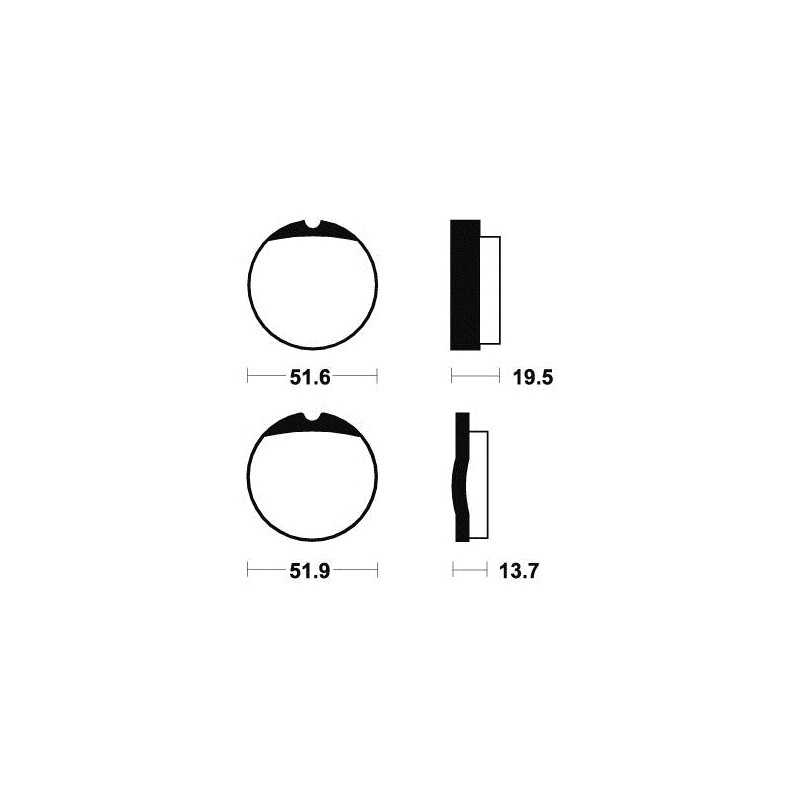 Organic Brake Pads MA1