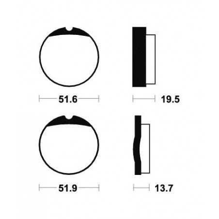 Organic Brake Pads MA1