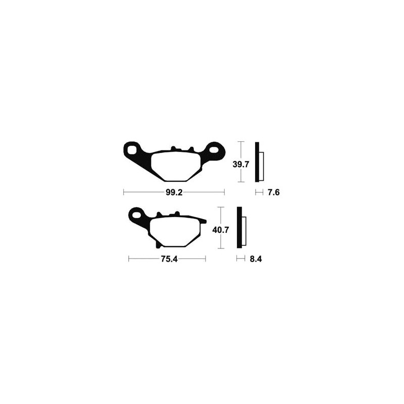 Sintered brake pads MO202