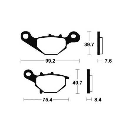 Sintered brake pads MO202
