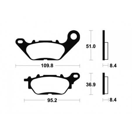 Organic Brake Pads MA358