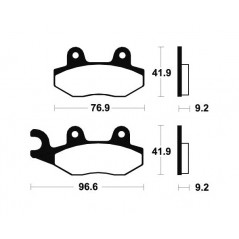 Organic Brake Pads MA213
