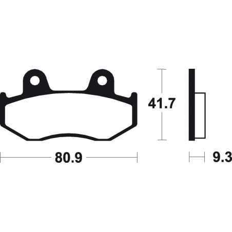 Sintered brake pads MO209